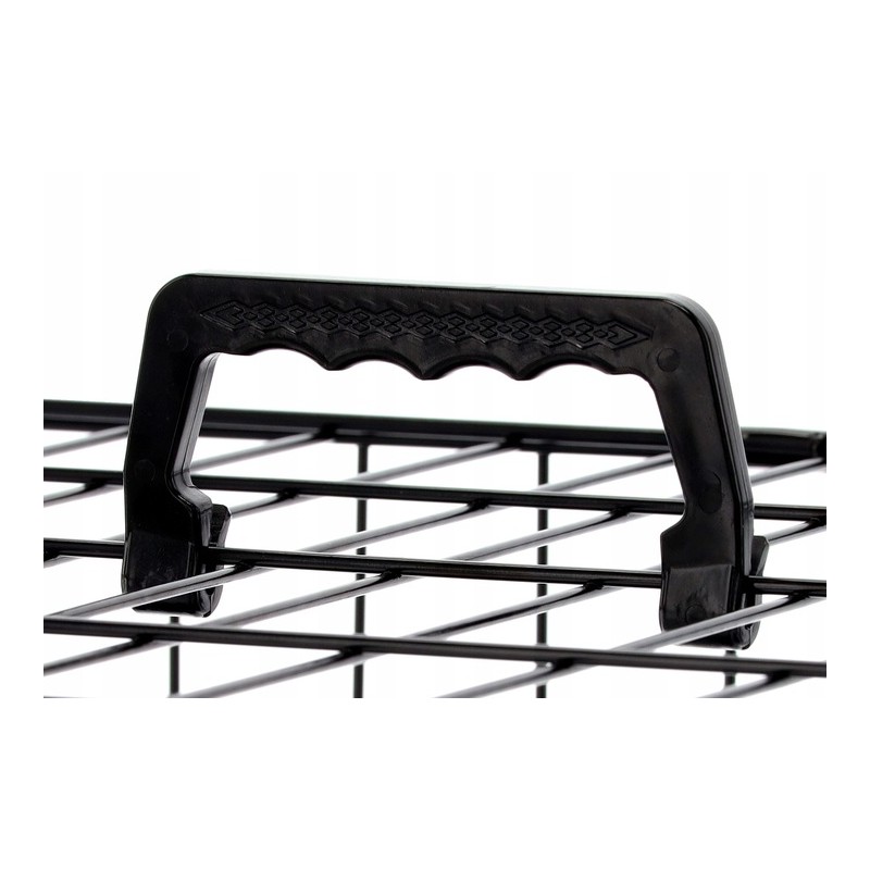 Cusca metalica pentru caine XL, pliabila, cu tava detasabila si maner, 91x57x63 cm, negru