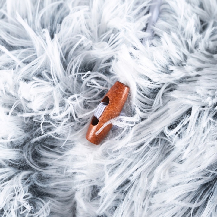 Tunel de joaca pentru pisici din plus, transformabil in pat rotund, 85 cm