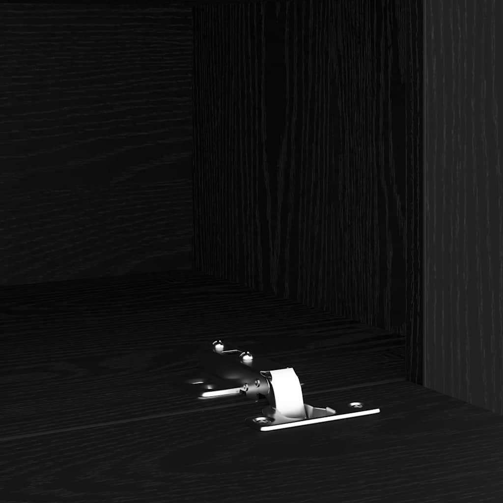 Cabinet TV 2 pcs Stejar Negru 180 x 35 x 40 cm Lemn compozit GartenMobel Dekor