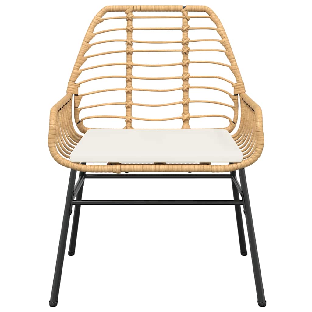 Set de sufragerie de grădină de 7 piese sticlă poliratan maro GartenMobel Dekor