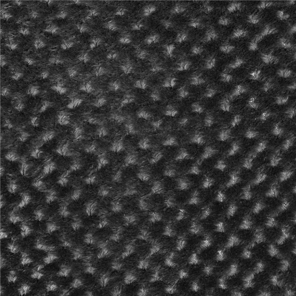 Halat de baie damă cu glugă, pufos, gri închis, mărimea S/M