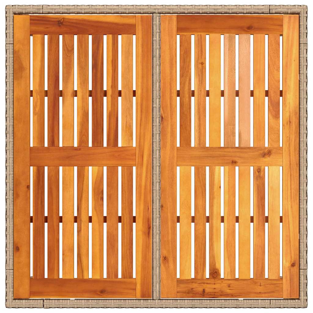 Set de masă pentru grădină 3 pcs Bej poliratan GartenMobel Dekor