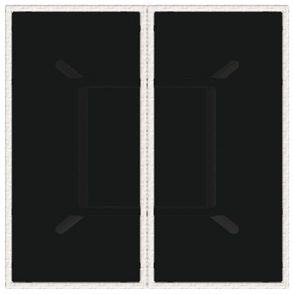 Set de masă pentru grădină 3 pcs Gri deschis poliratan GartenMobel Dekor