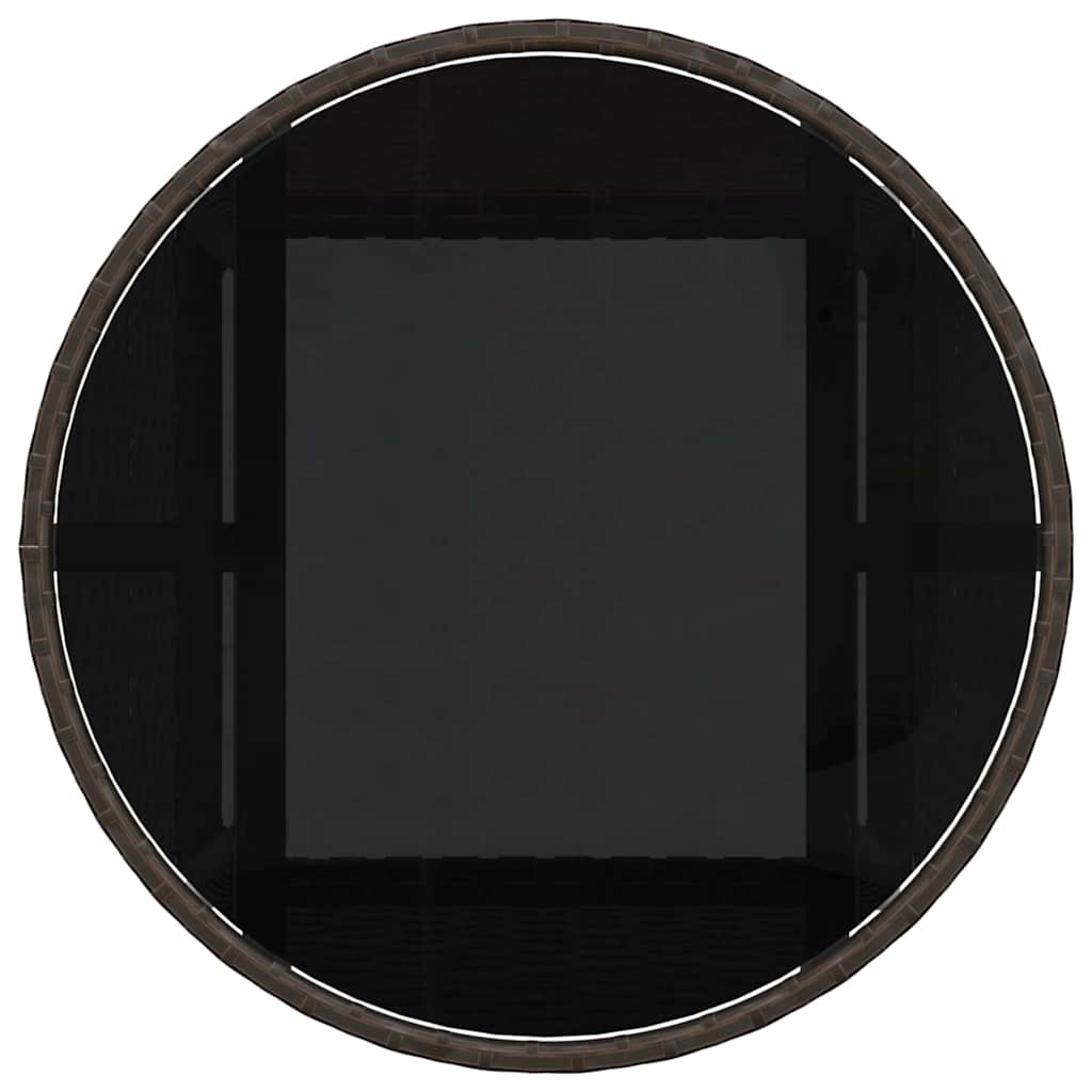 Set de masă pentru grădină 3 pcs Maro poliratan GartenMobel Dekor