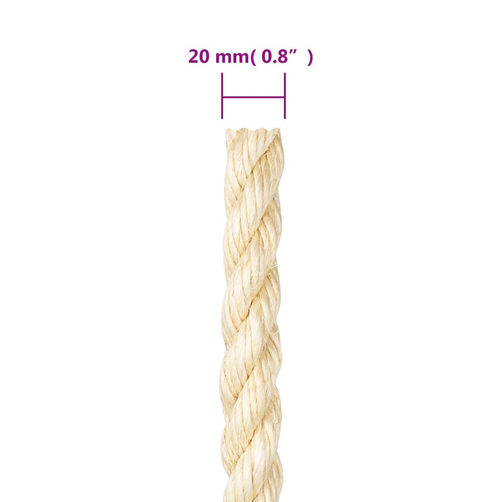 Frânghie, 25 m, sisal 100%, 20 mm GartenMobel Dekor