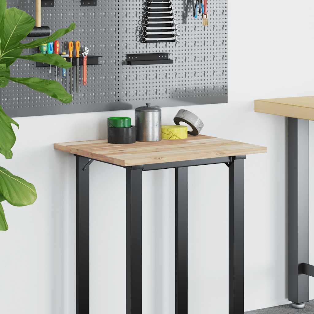 Blat de birou netratat, 60x50x2 cm, lemn masiv de acacia GartenMobel Dekor