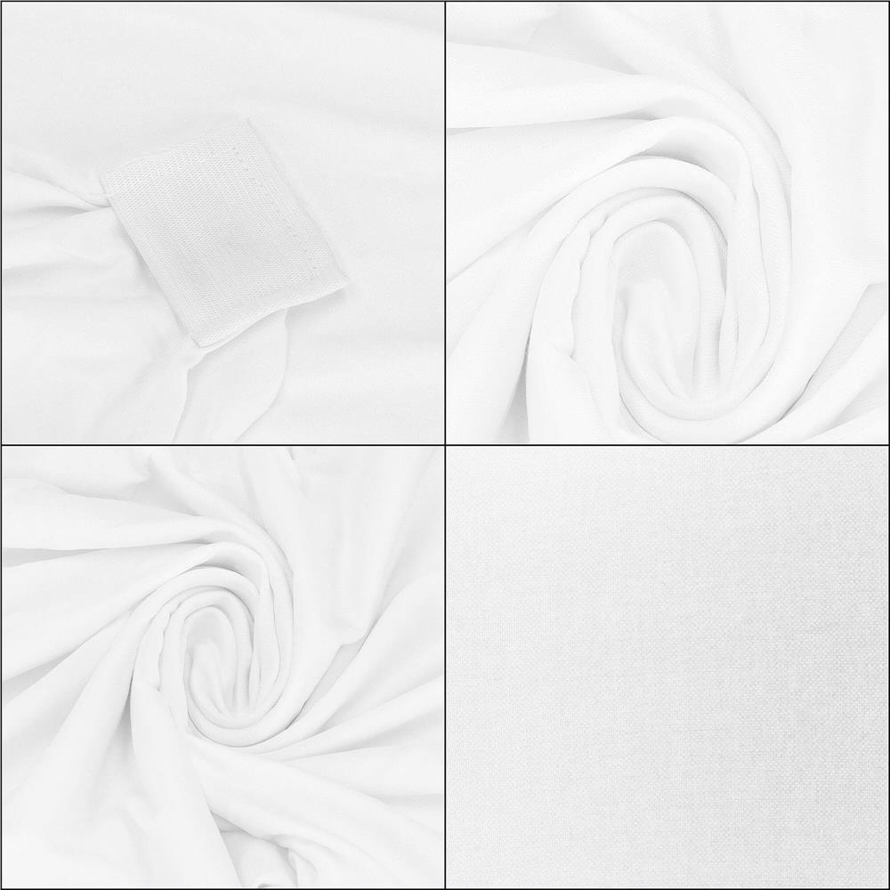 Set 4 huse elastice pentru scaune de evenimente, universale, albe