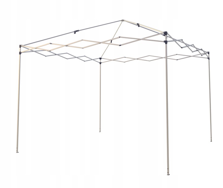 Cort pavilion de gradina pliabil pop-up 3x3 m, impermeabil, cu 4 pereti, gri