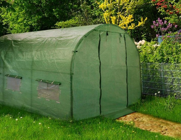 Sera de gradina tip tunel 2x2 m, cu cadru metalic galvanizat si folie UV4