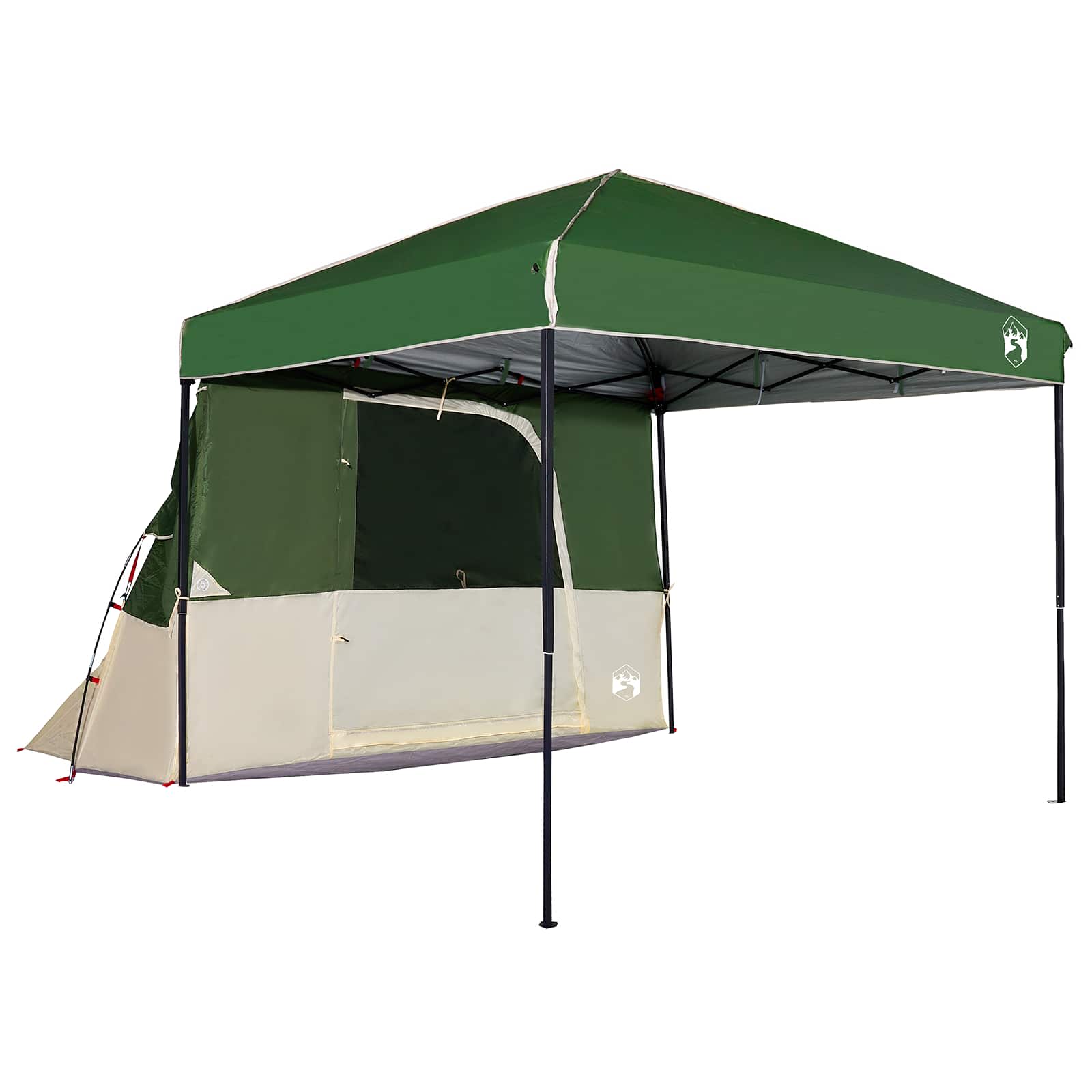 Set Cort pentru Camping 2 pcs Verde Tafetă și Material GartenMobel Dekor