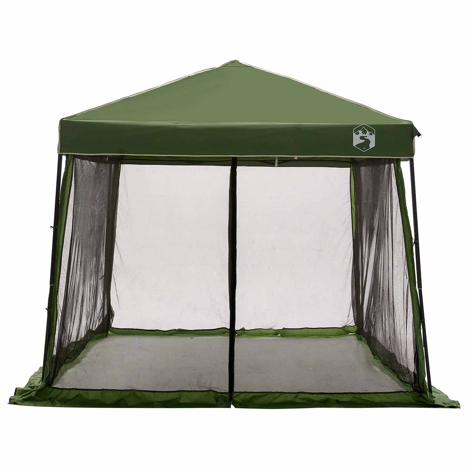 Set Cort pentru Camping 2 pcs Verde Tafetă și Material GartenMobel Dekor