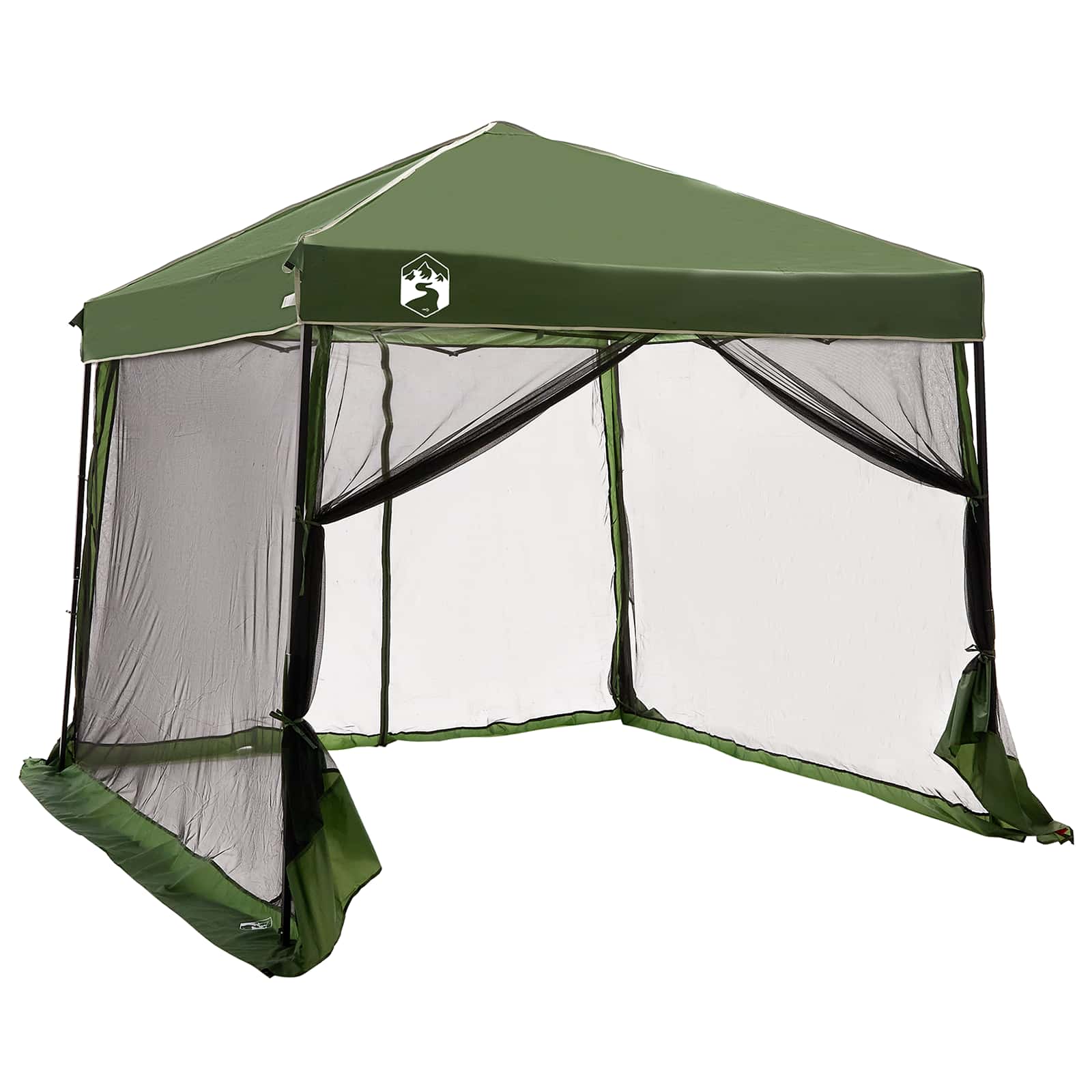 Set Cort pentru Camping 2 pcs Verde Tafetă și Material GartenMobel Dekor
