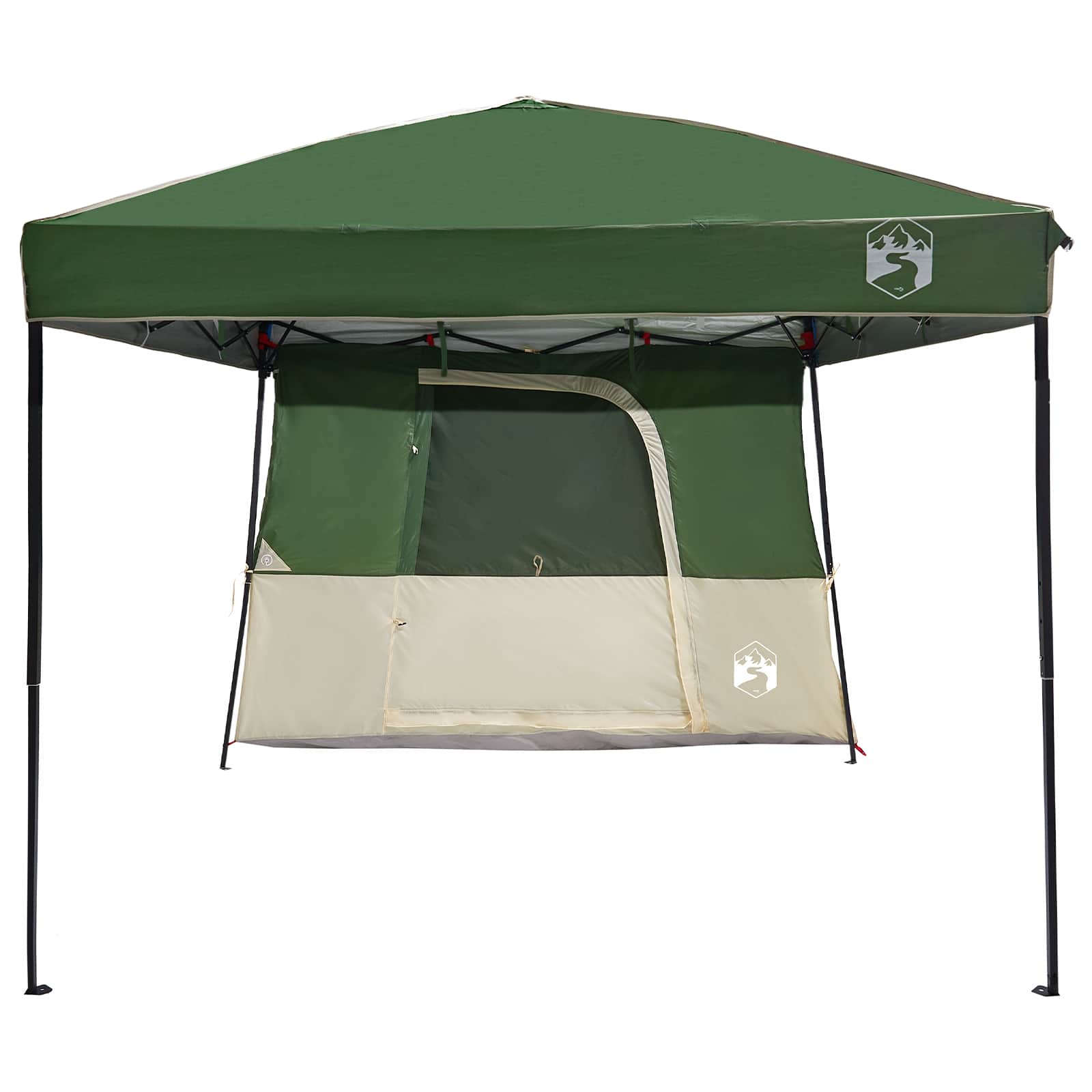 Set Cort pentru Camping 2 pcs Verde Tafetă și Material GartenMobel Dekor