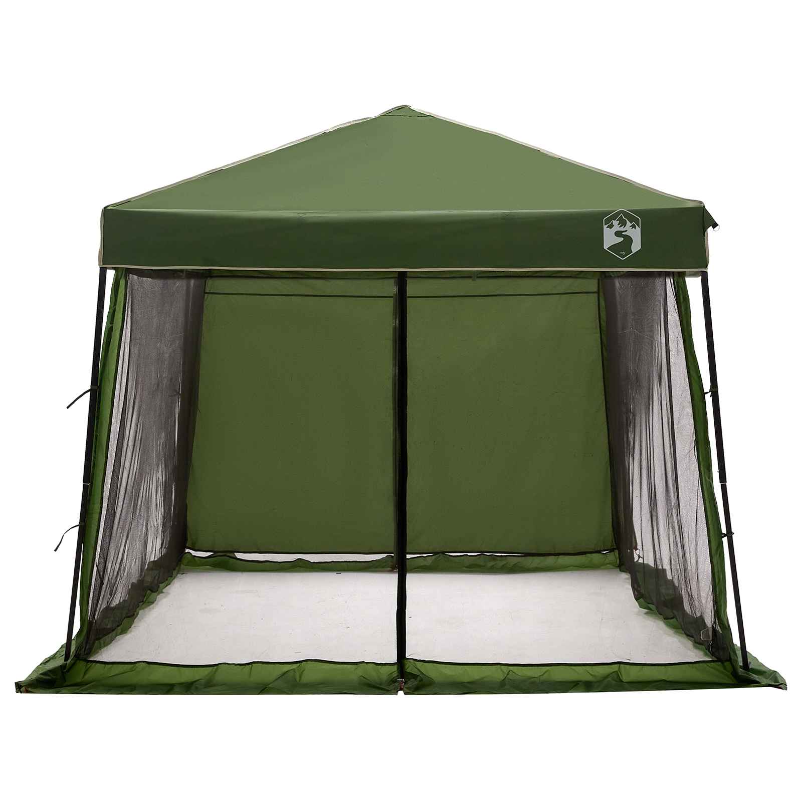 Set Cort pentru Camping 2 pcs Verde Tafetă și Material GartenMobel Dekor