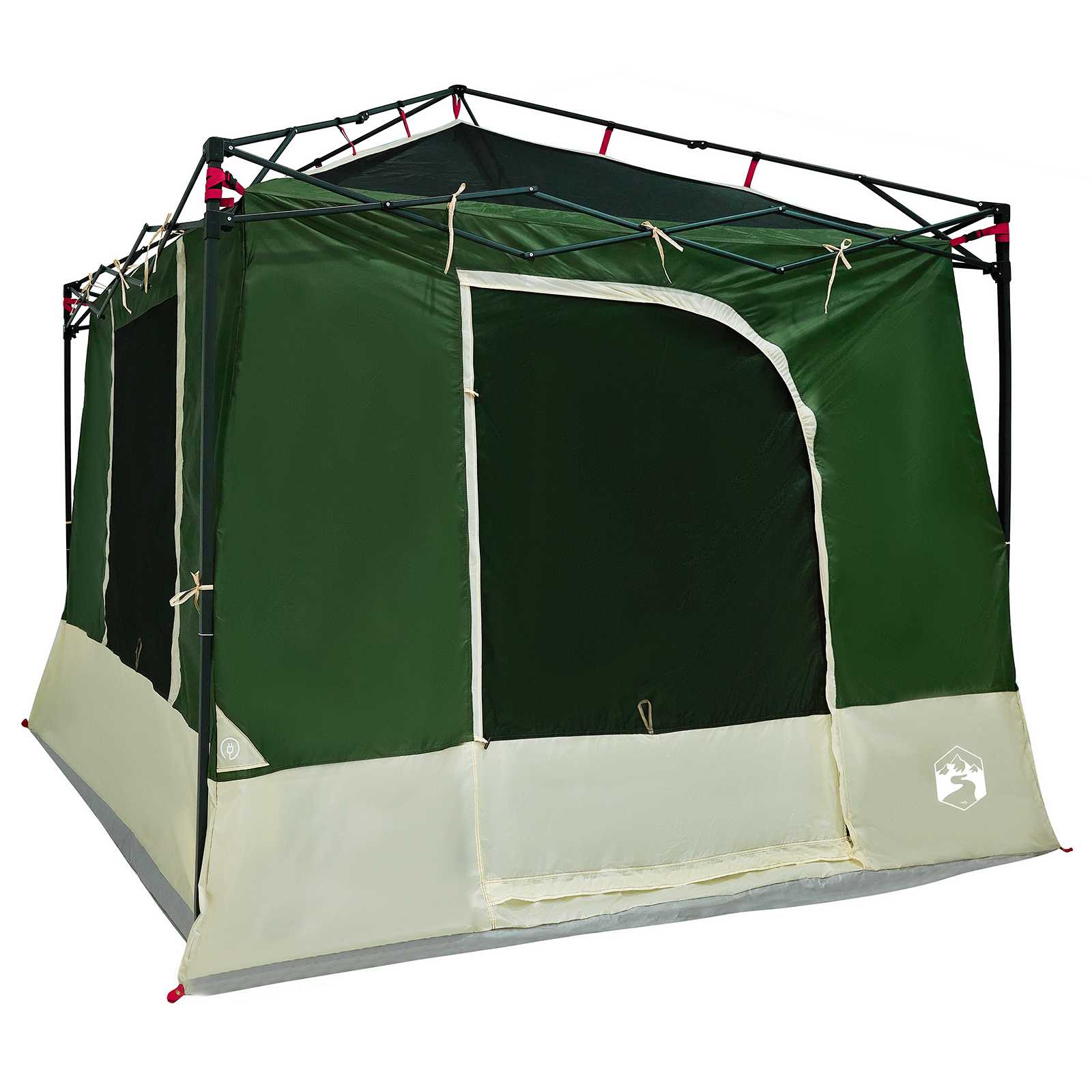 Set Cort pentru Camping 2 pcs Verde Tafetă și Material GartenMobel Dekor