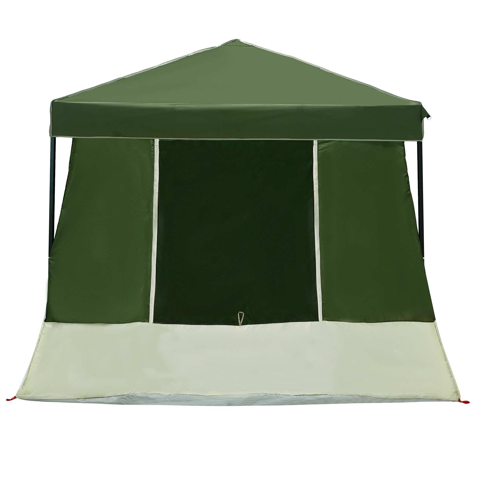Set Cort pentru Camping 2 pcs Verde Tafetă și Material GartenMobel Dekor
