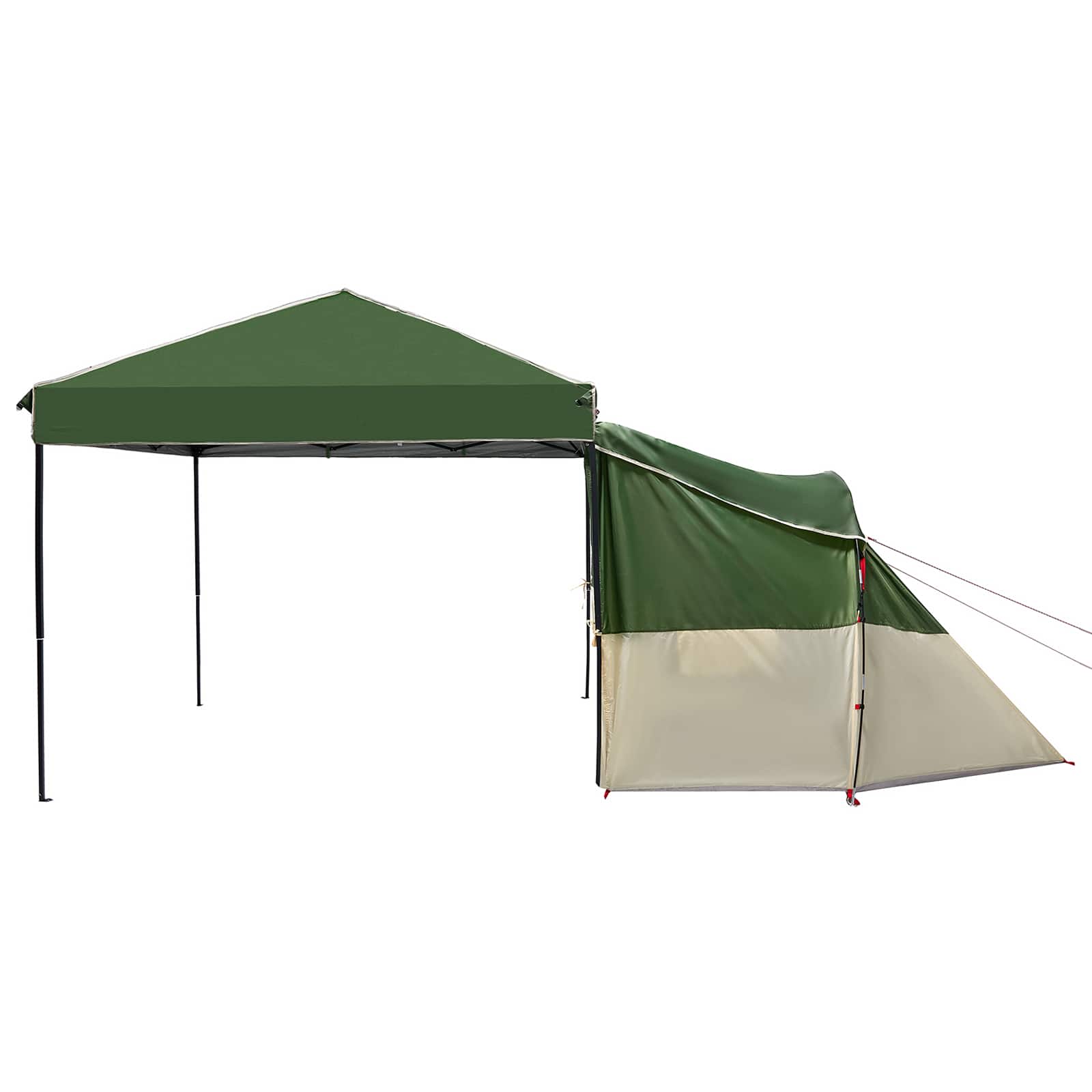Set Cort pentru Camping 2 pcs Verde Tafetă și Material GartenMobel Dekor