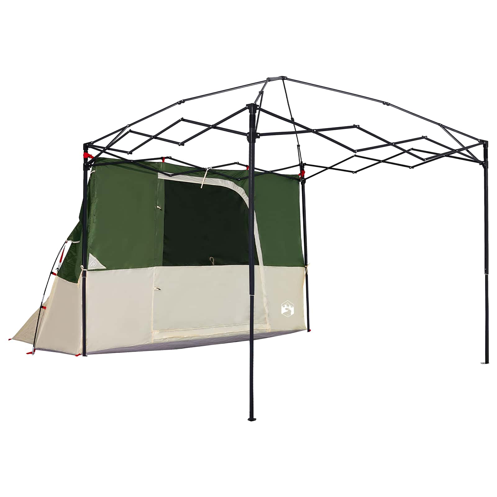 Set Cort pentru Camping 2 pcs Verde Tafetă și Material GartenMobel Dekor