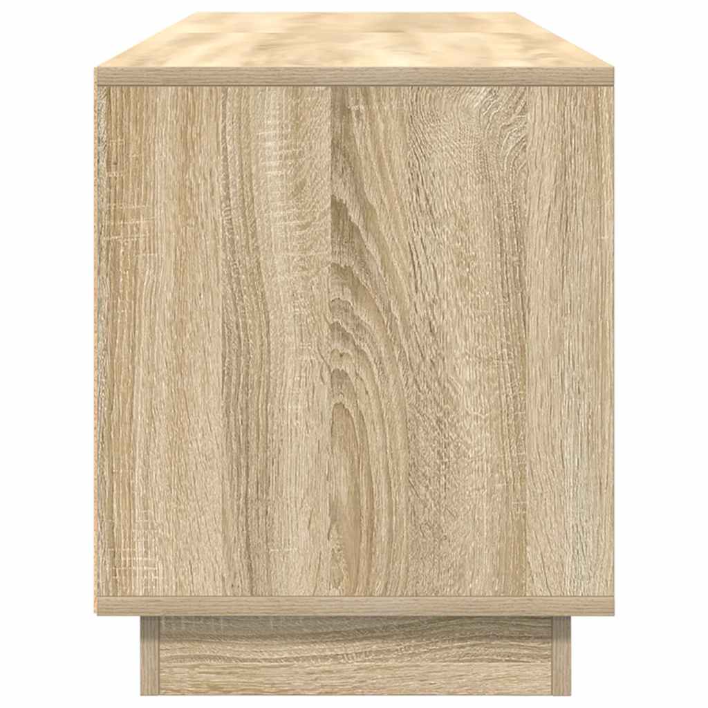 Dulap TV cu lumini LED Stejar Sonoma 160,5x41x50 cm GartenMobel Dekor