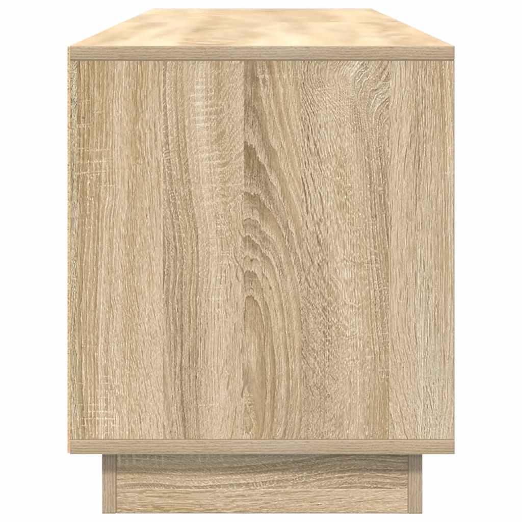 Dulap TV cu lumini LED Stejar Sonoma 193,5x41x50 cm GartenMobel Dekor