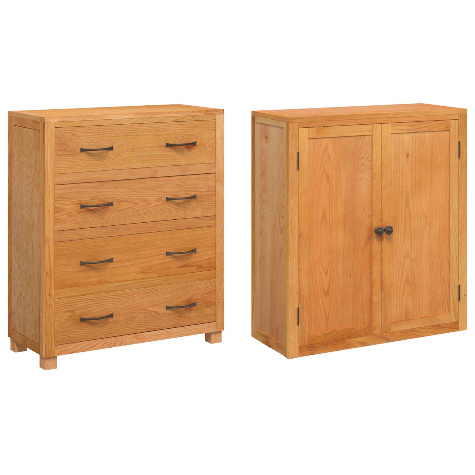 Set de Mobilier pentru Depozitare cu sertar Maro Lemn compozit GartenMobel Dekor