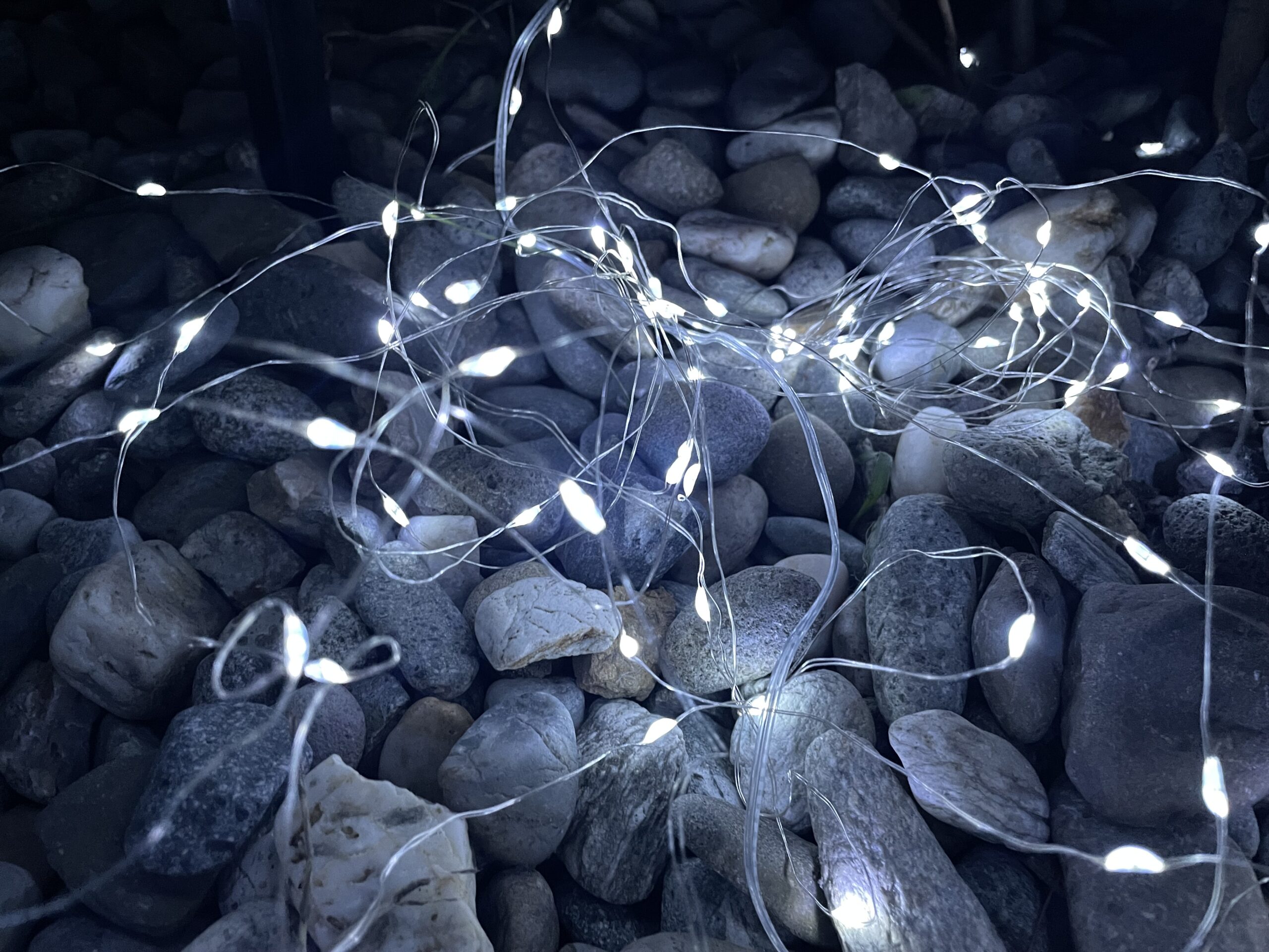 Ghirlandă luminoasă solară liniară, 100 LED-uri, 9,9 m, alb rece pentru exterior