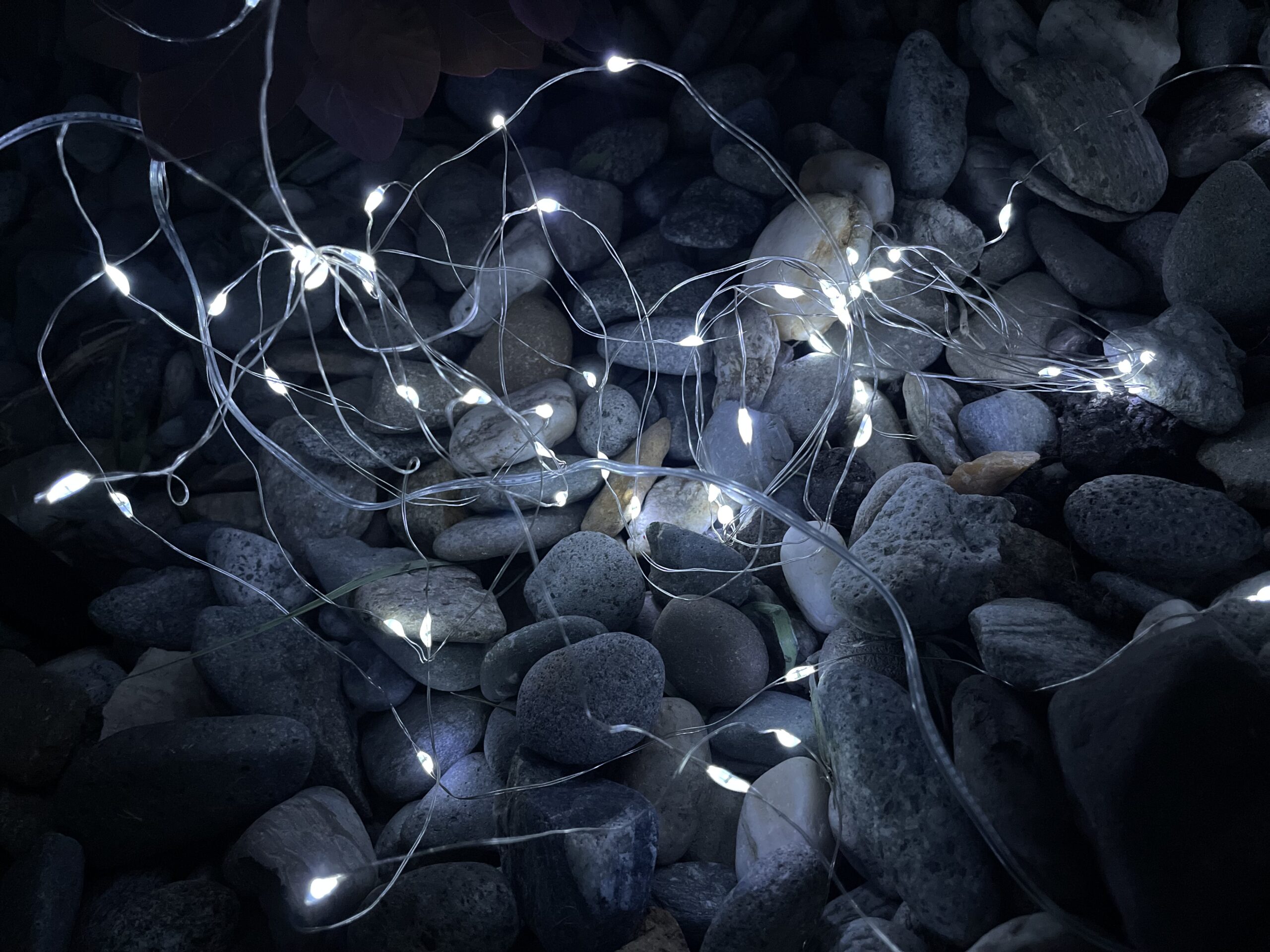 Ghirlandă luminoasă solară liniară, 100 LED-uri, 9,9 m, alb rece pentru exterior