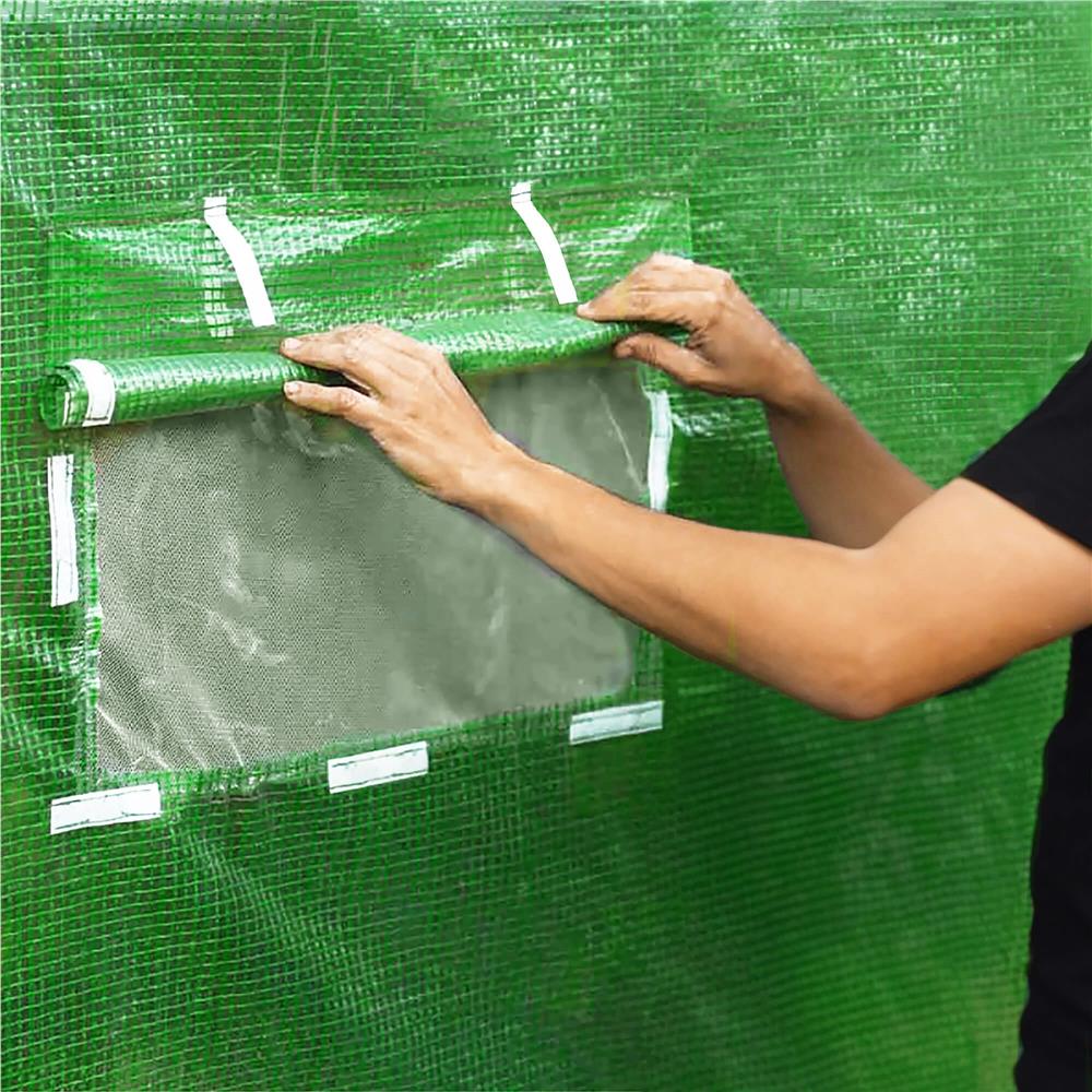 Sera de gradina tip tunel cu cadru metalic, 200x450 cm, 9 mp