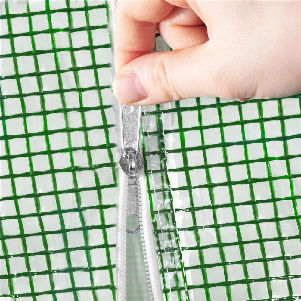 Sera de gradina tip tunel cu cadru metalic, 200x450 cm, 9 mp