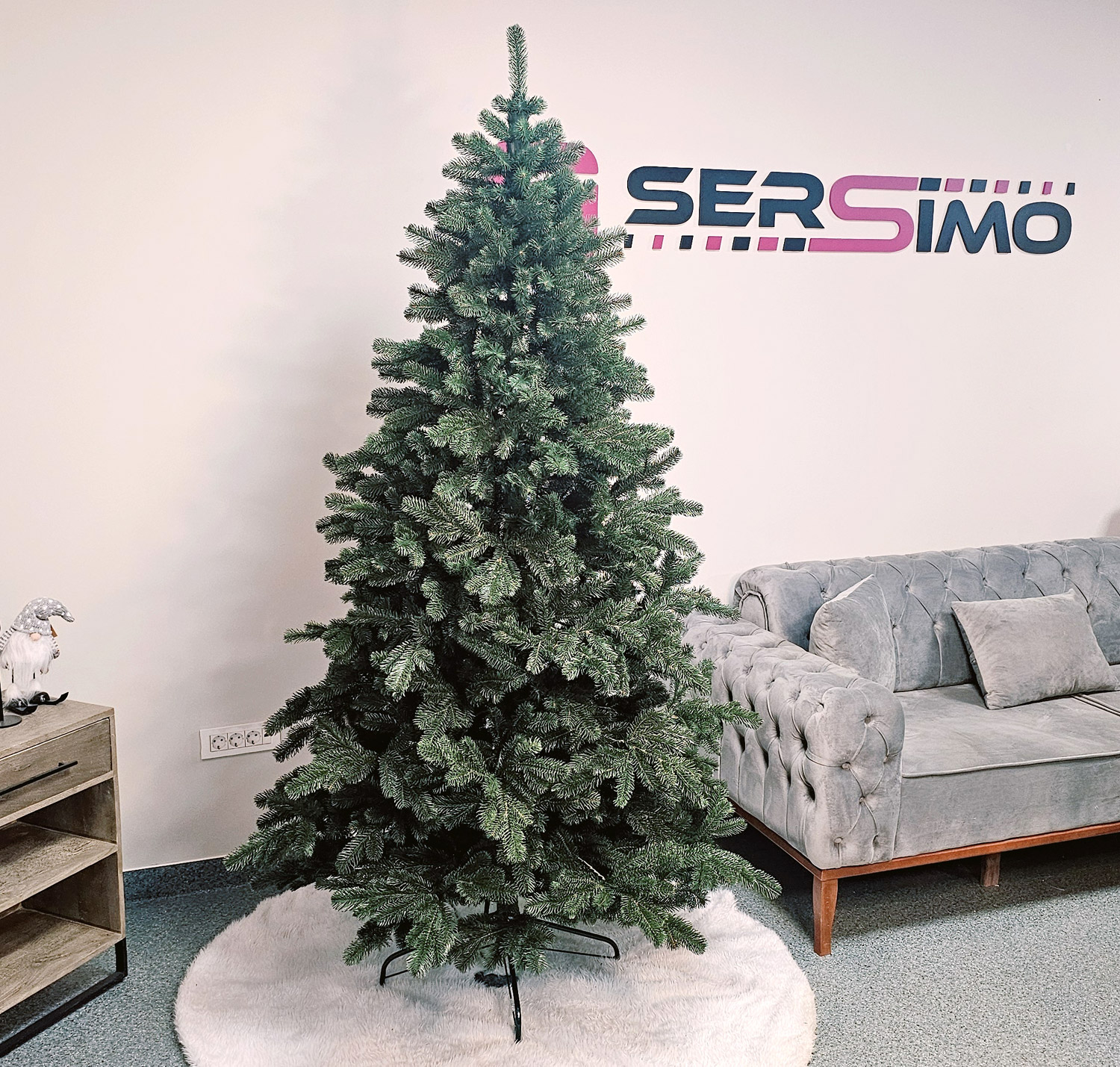 Brad artificial 3D Kovalivka Select Sersimo, 210 cm, suport metalic