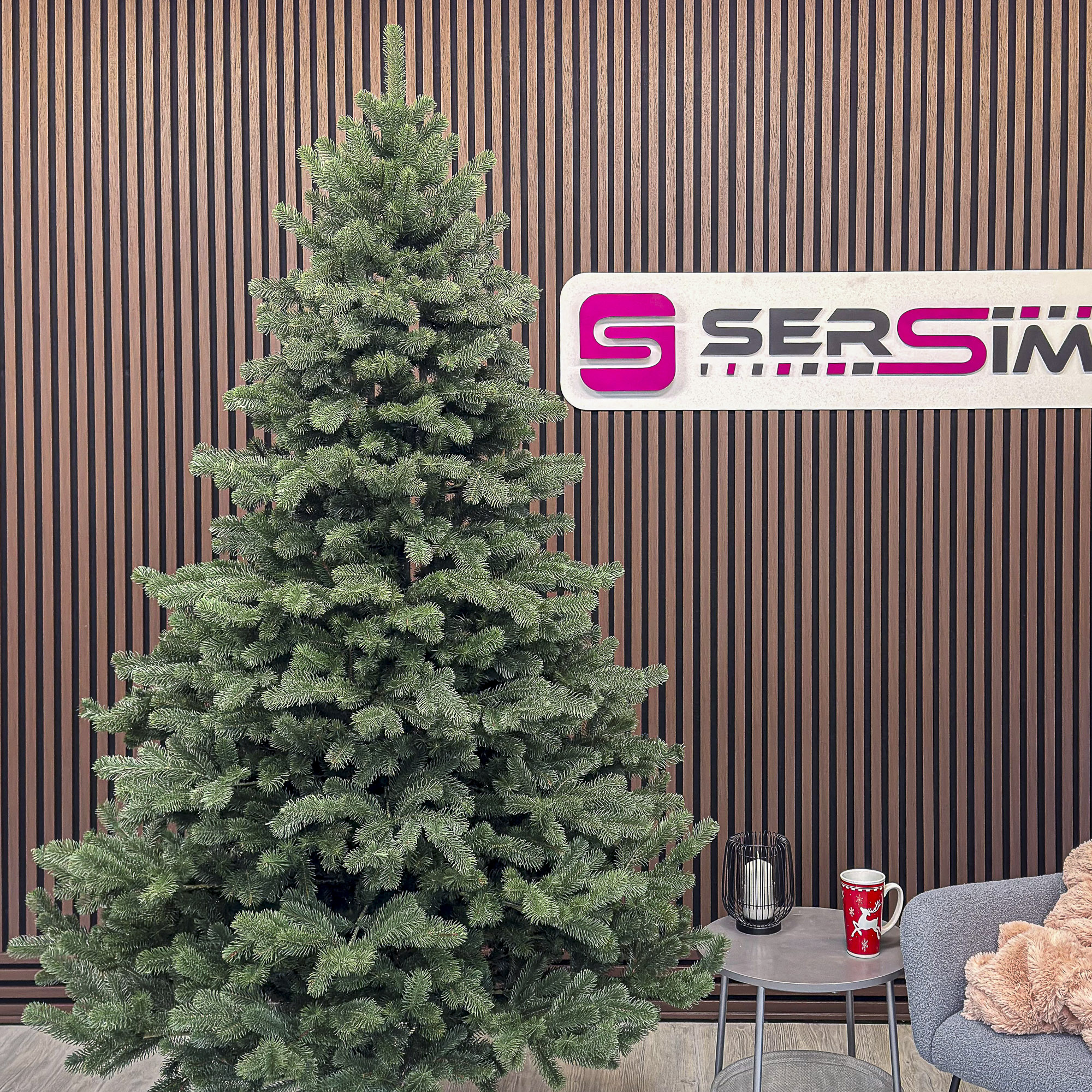 Brad artificial 3D Sersimo Kovalivka Select, 230 cm, suport metalic