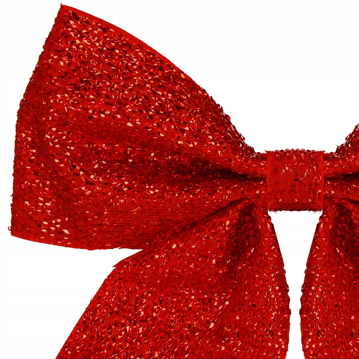 Funda decorativa rosie pentru bradul de Craciun, 21x23 cm, cu sclipici