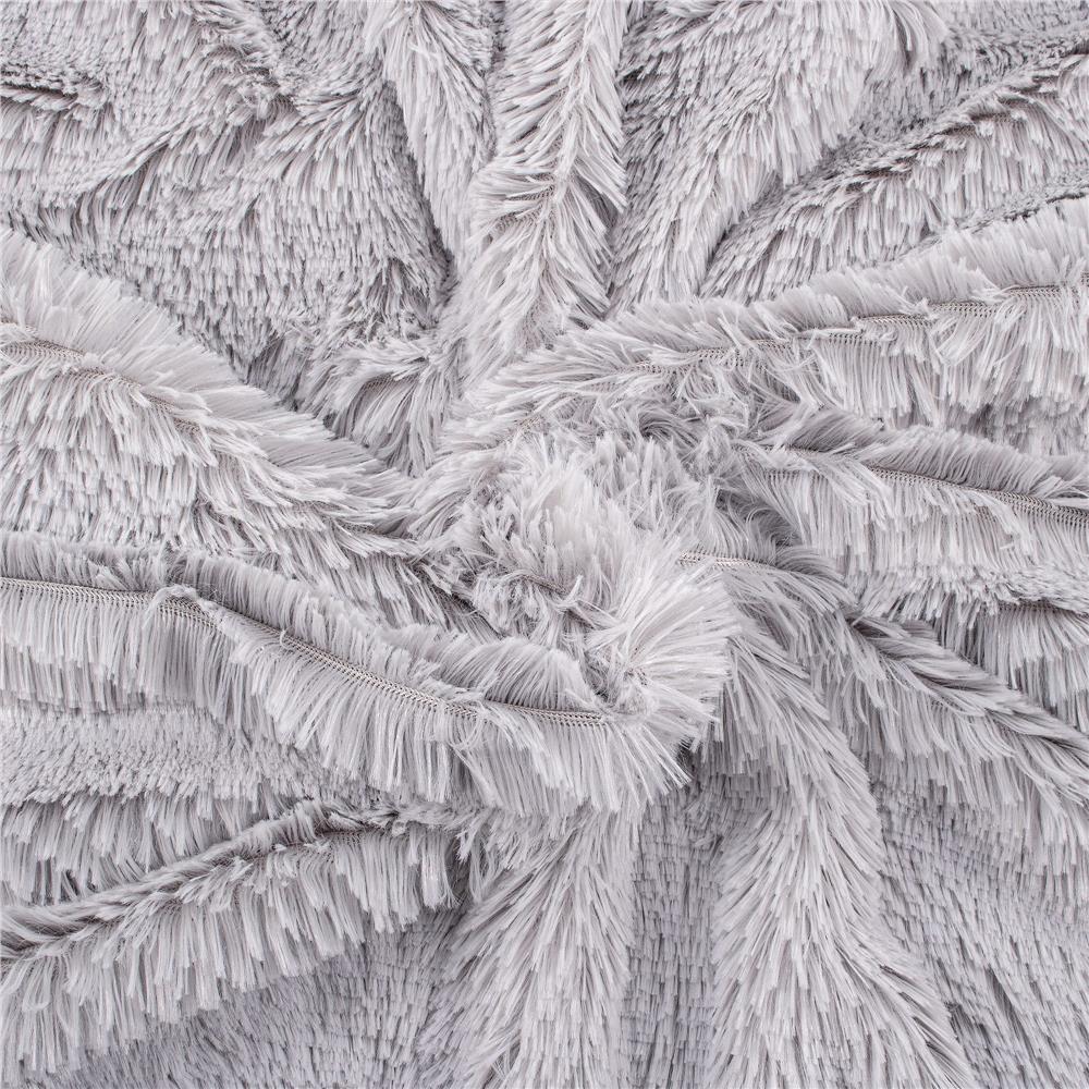 Pătură pufoasă și călduroasă pentru 2 persoane, 160x200 cm, gri deschis