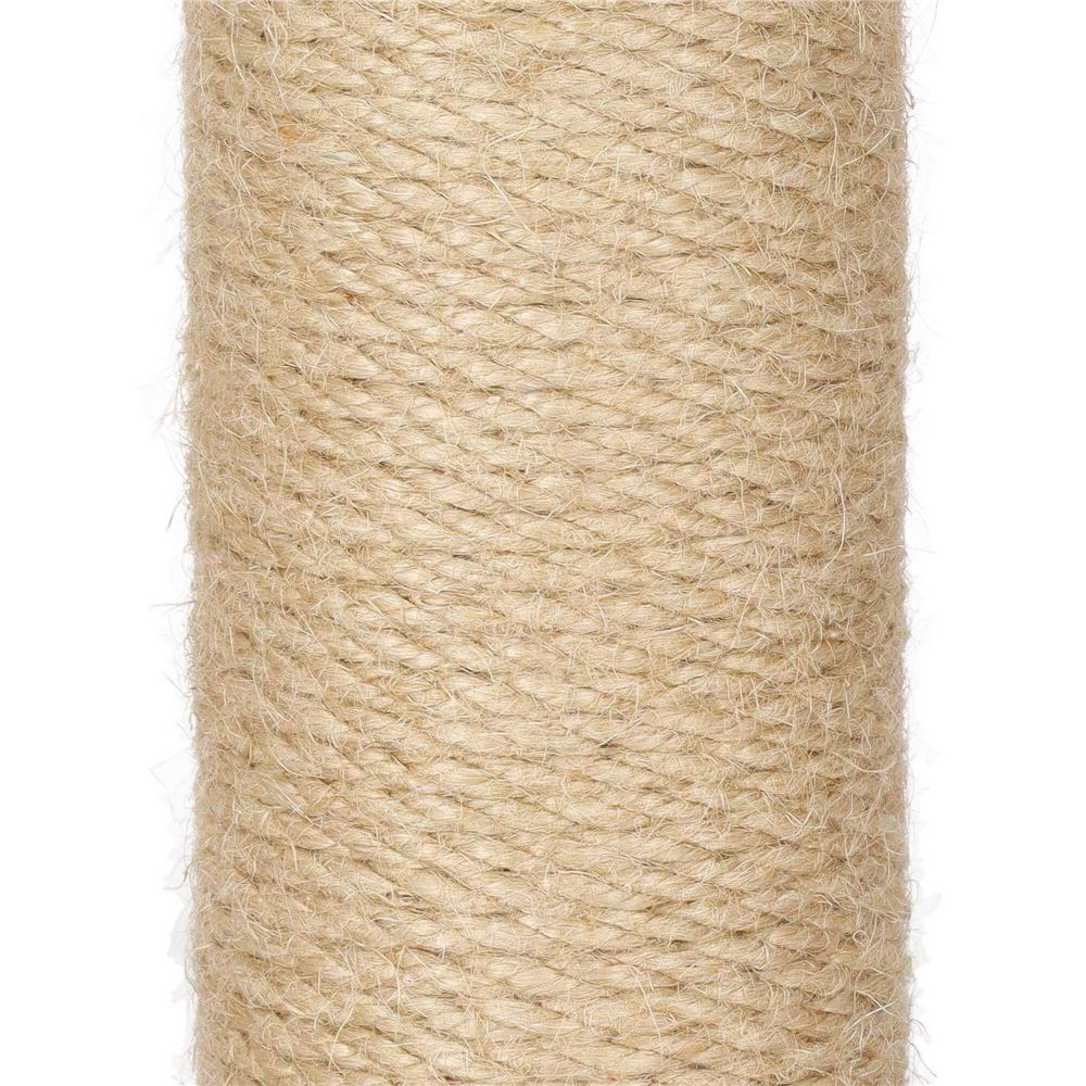 Ansamblu de joaca pentru pisici cu stalp de zgariat si jucarie, 103 cm, gri