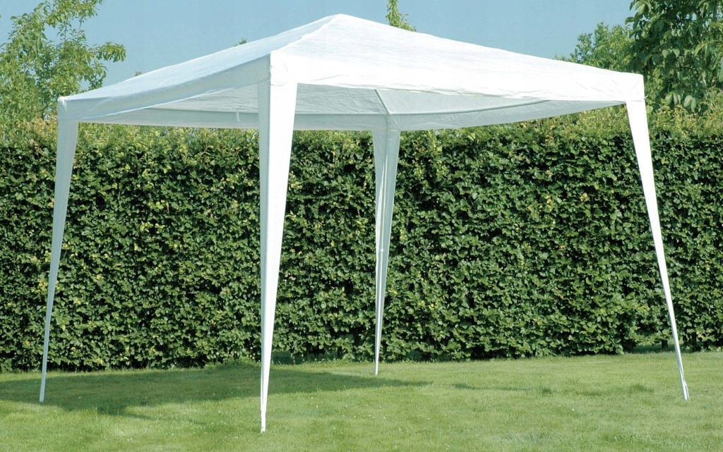 Cort pavilion de gradina 3x3 m, impermeabil, cu protectie UV, alb