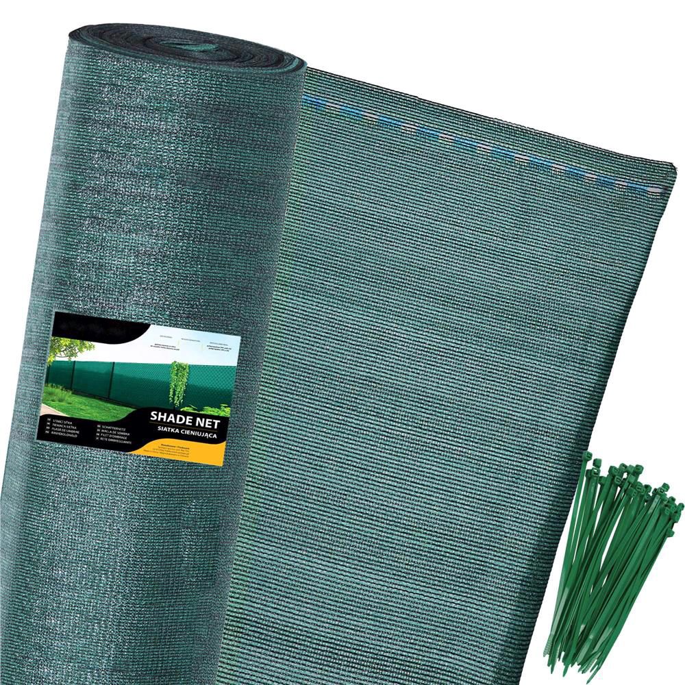 Plasa de umbrire si intimitate pentru gard 1x25 m, 140 g/mp, verde