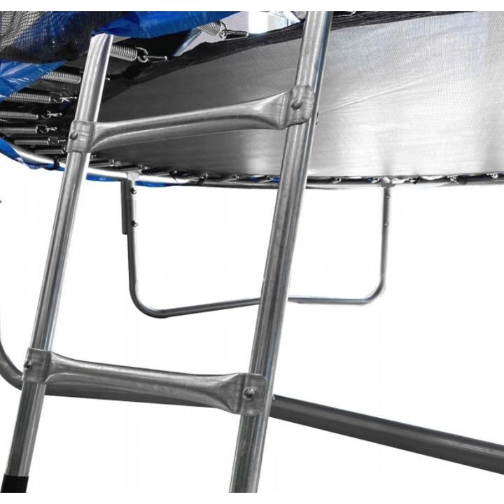 Trambulină de grădină Caruzzo 305 cm, cu scară și plasă de protecție, 150 kg
