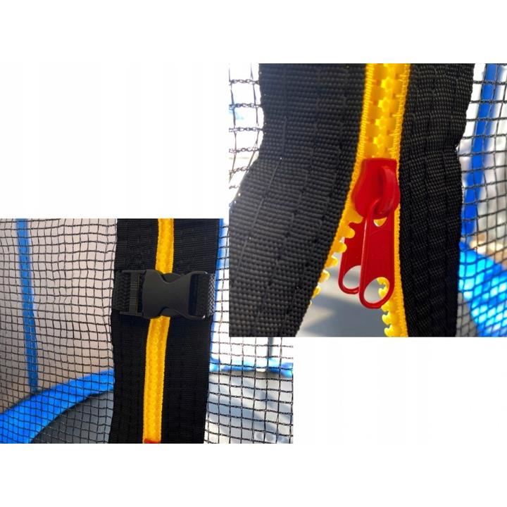 Trambulină de grădină Caruzzo 305 cm, cu scară și plasă de protecție, 150 kg