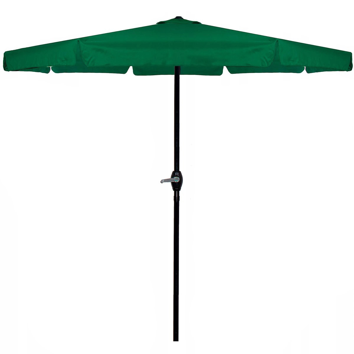 Umbrelă de grădină și terasă 400 cm verde, cu manivelă și ventilare