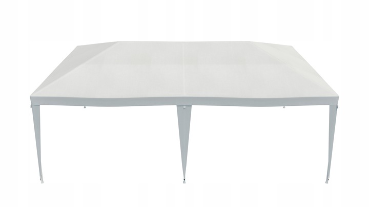 Cort pavilion de grădină 3x6 m, impermeabil, cu protecție UV, alb