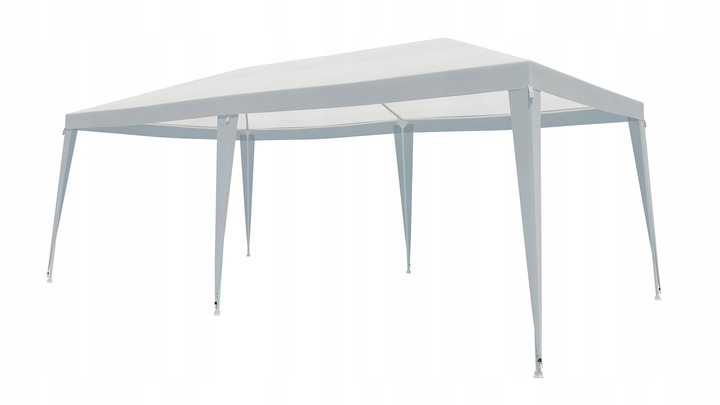Cort pavilion de grădină 3x6 m, impermeabil, cu protecție UV, alb
