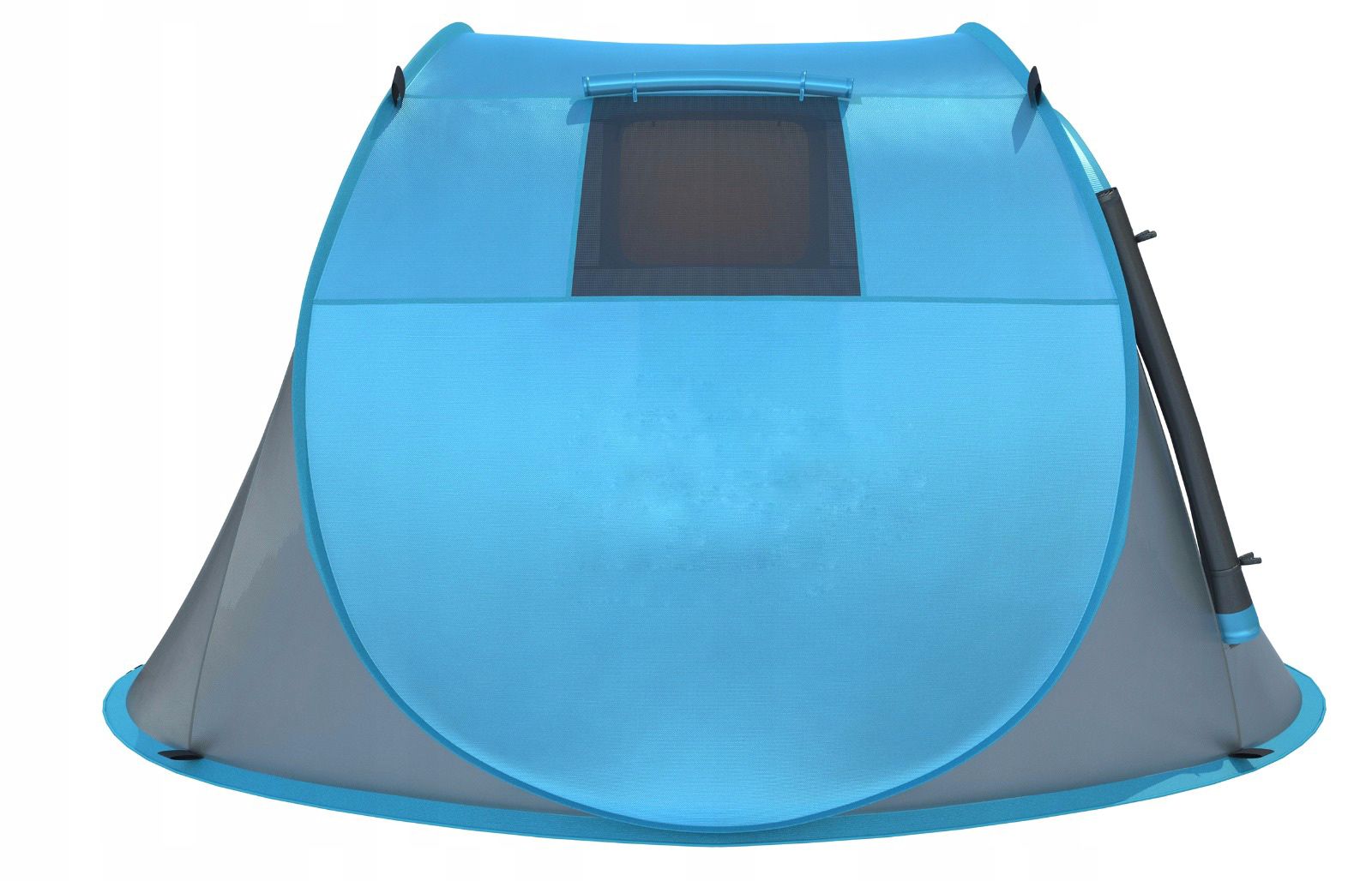 Cort de plaja si picnic Sersimo cu protectie UV, 210x130x90 cm, albastru-gri