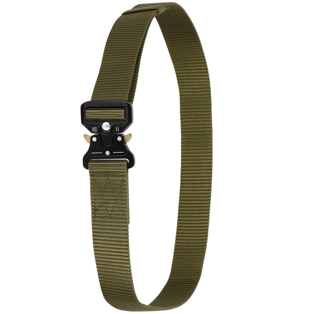 Curea centura Tactical Combat pentru barbati 3.5 x 125 cm, rezistent, verde