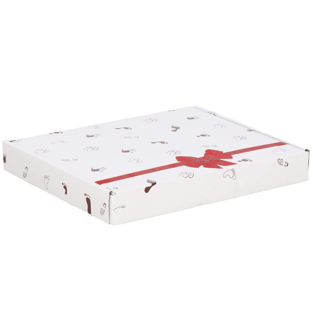 Kit amprenta bebe cu rama foto alba, 23x28 cm, pentru manuta sau piciorus