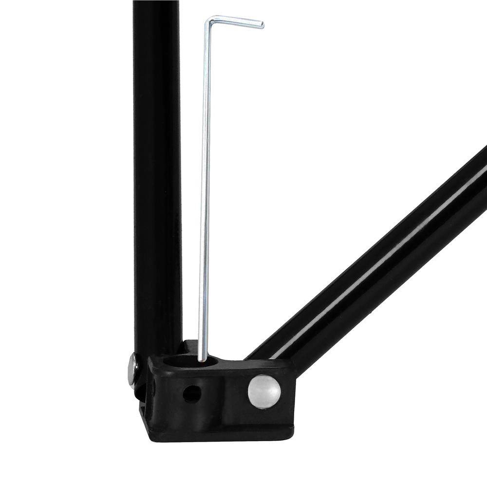 Masă pliantă pentru camping și pescuit, cu 2 suporturi pahare, negru