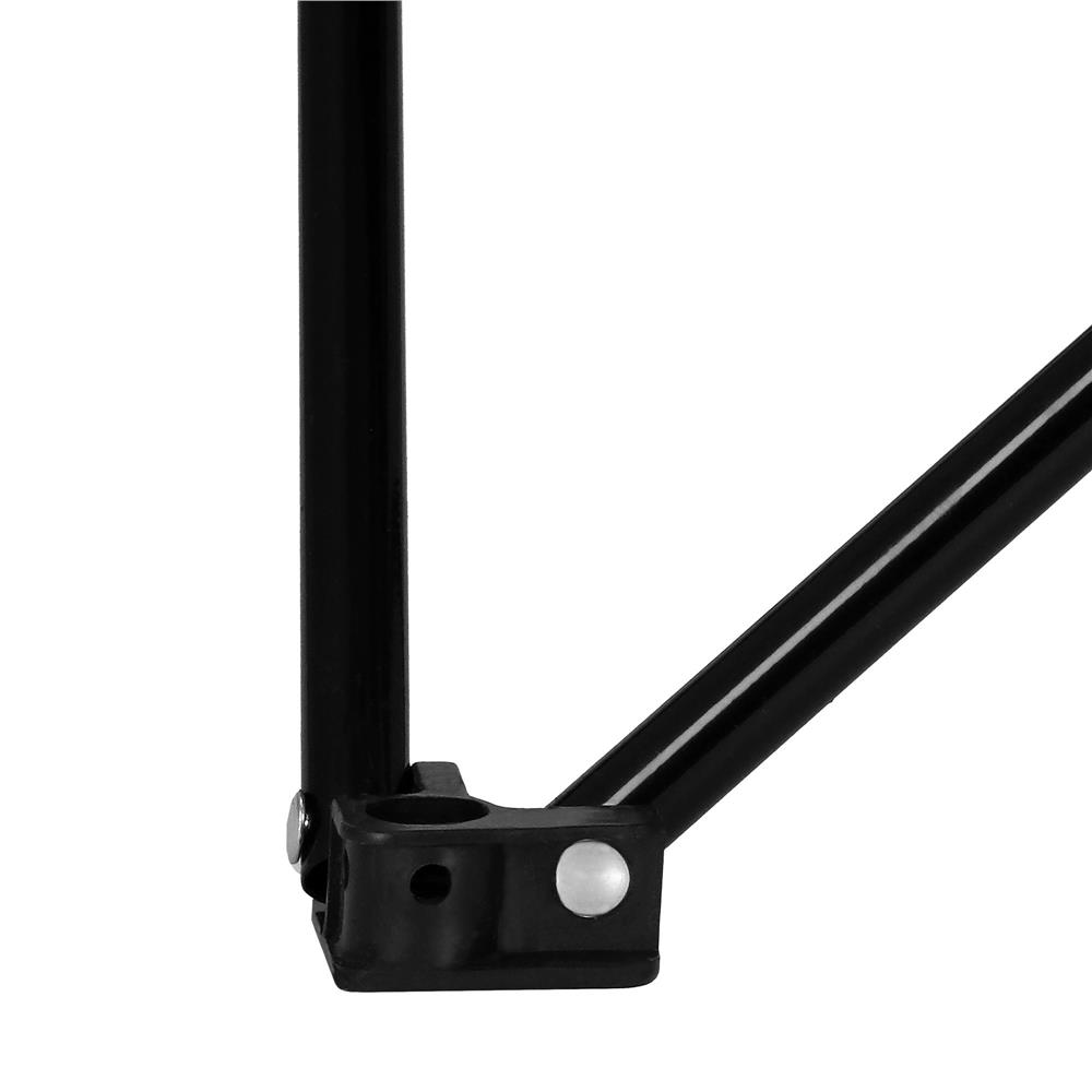 Masă pliantă pentru camping și pescuit, cu 2 suporturi pahare, negru