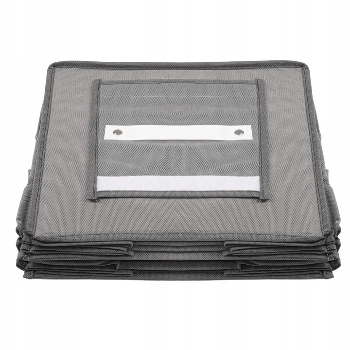 Organizator suspendat pentru dulap Sersimo, 4 compartimente, textil, gri, 80 cm