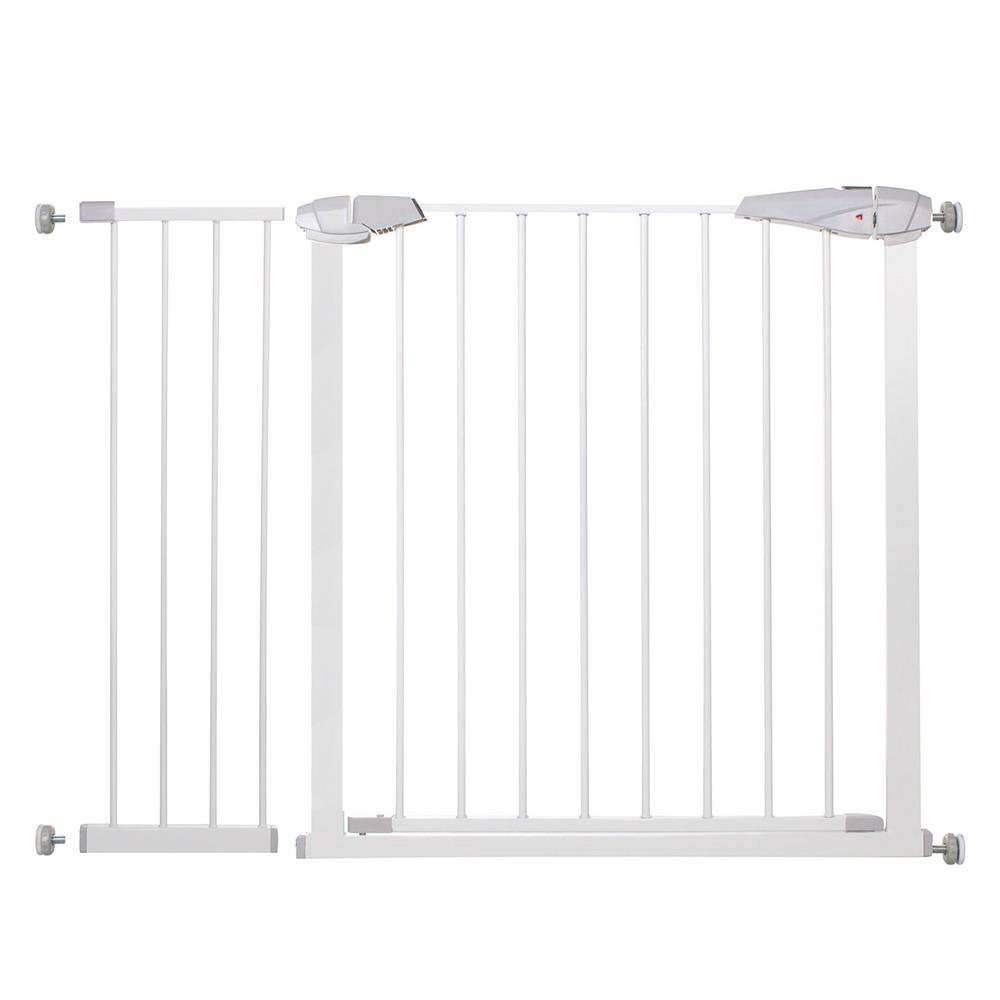 Poarta de siguranta pentru scari Safety Gate, 104-113 cm, otel, alba
