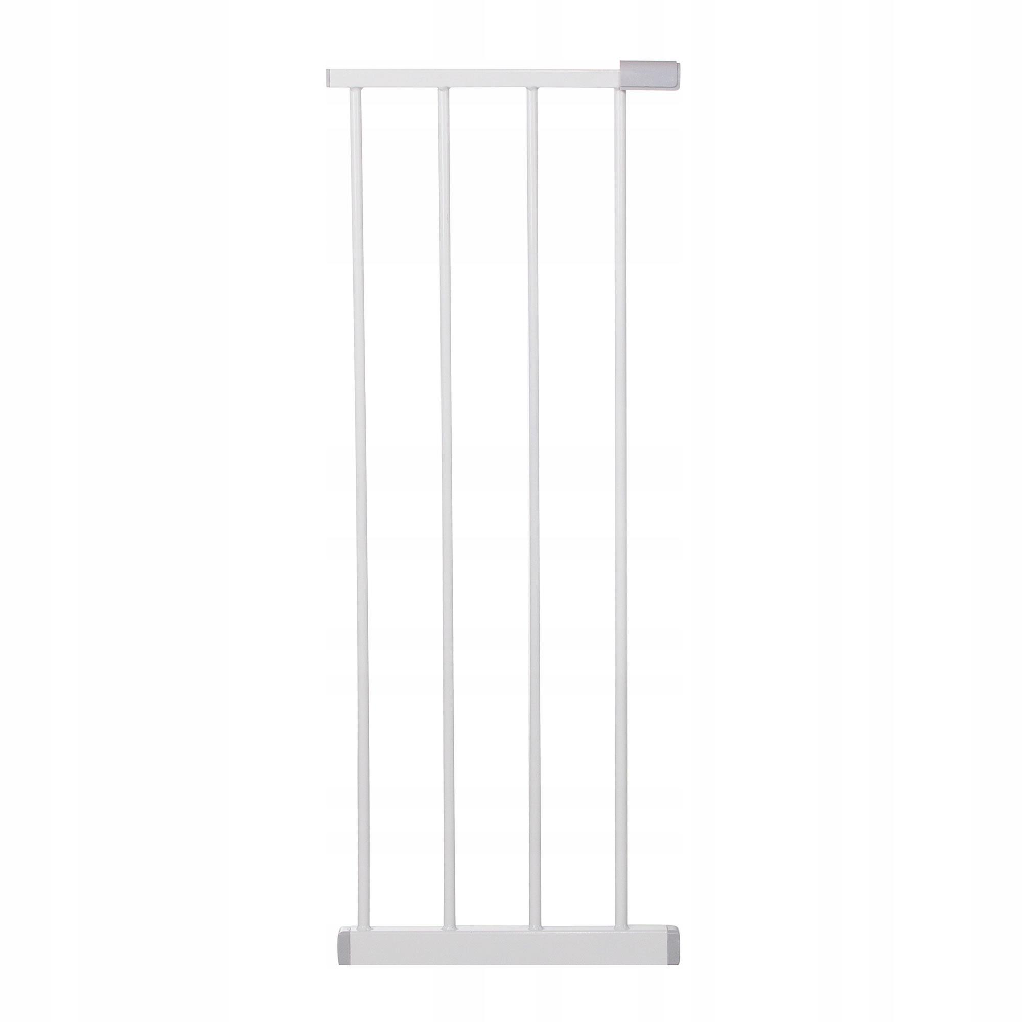 Poarta de siguranta pentru scari, ajustabila 118-127 cm, otel, alba