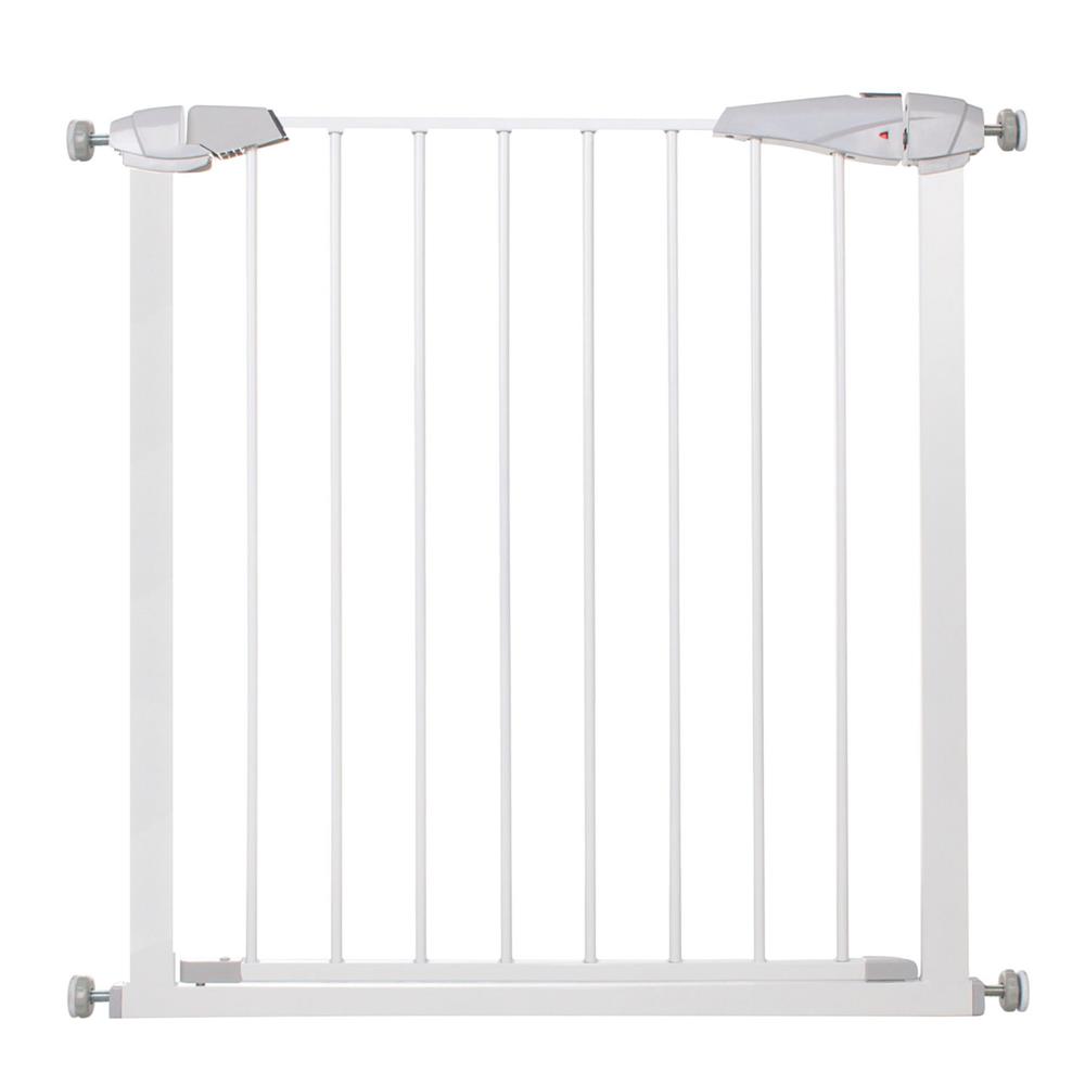 Poarta de siguranta pentru scari Safety Gate, ajustabila 90-99 cm, otel alb